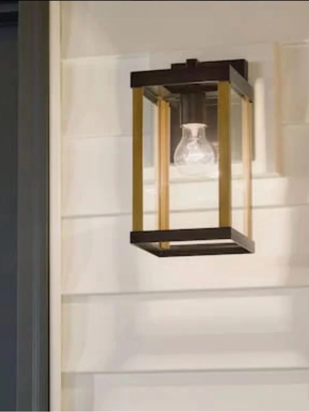 Allen + roth Coalmont 1 -Light 12-in H Black Hardwired Outdoor Wall Light